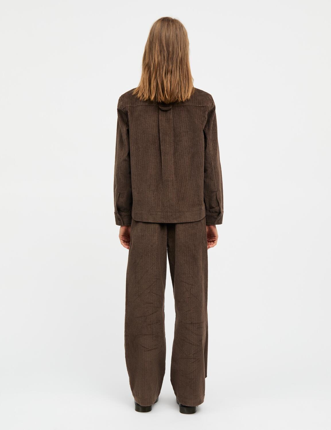 Pretty Cord Gaila skjorte - Demitasse